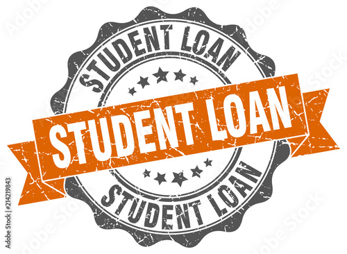 student loan stamp. sign. seal