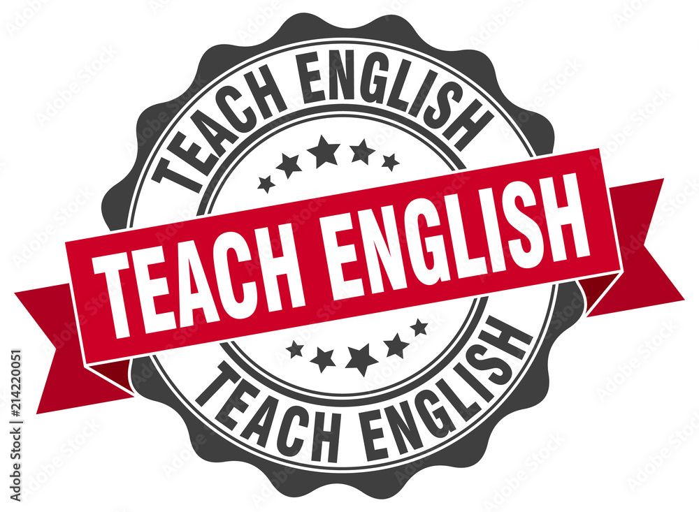 teach english stamp. sign. seal teach english stamp. sign. seal