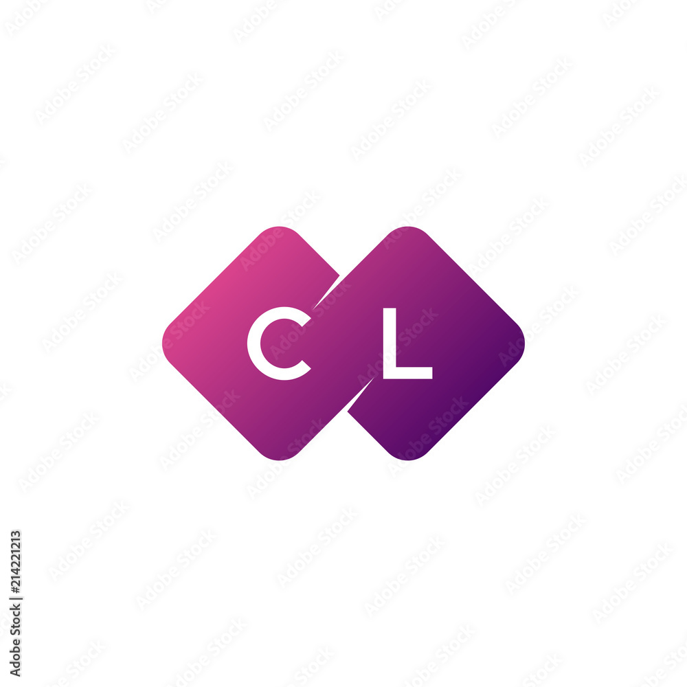 two letter cl diamond rounded logo two letter cl diamond rounded logo