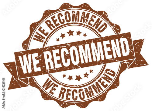 we recommend stamp. sign. seal