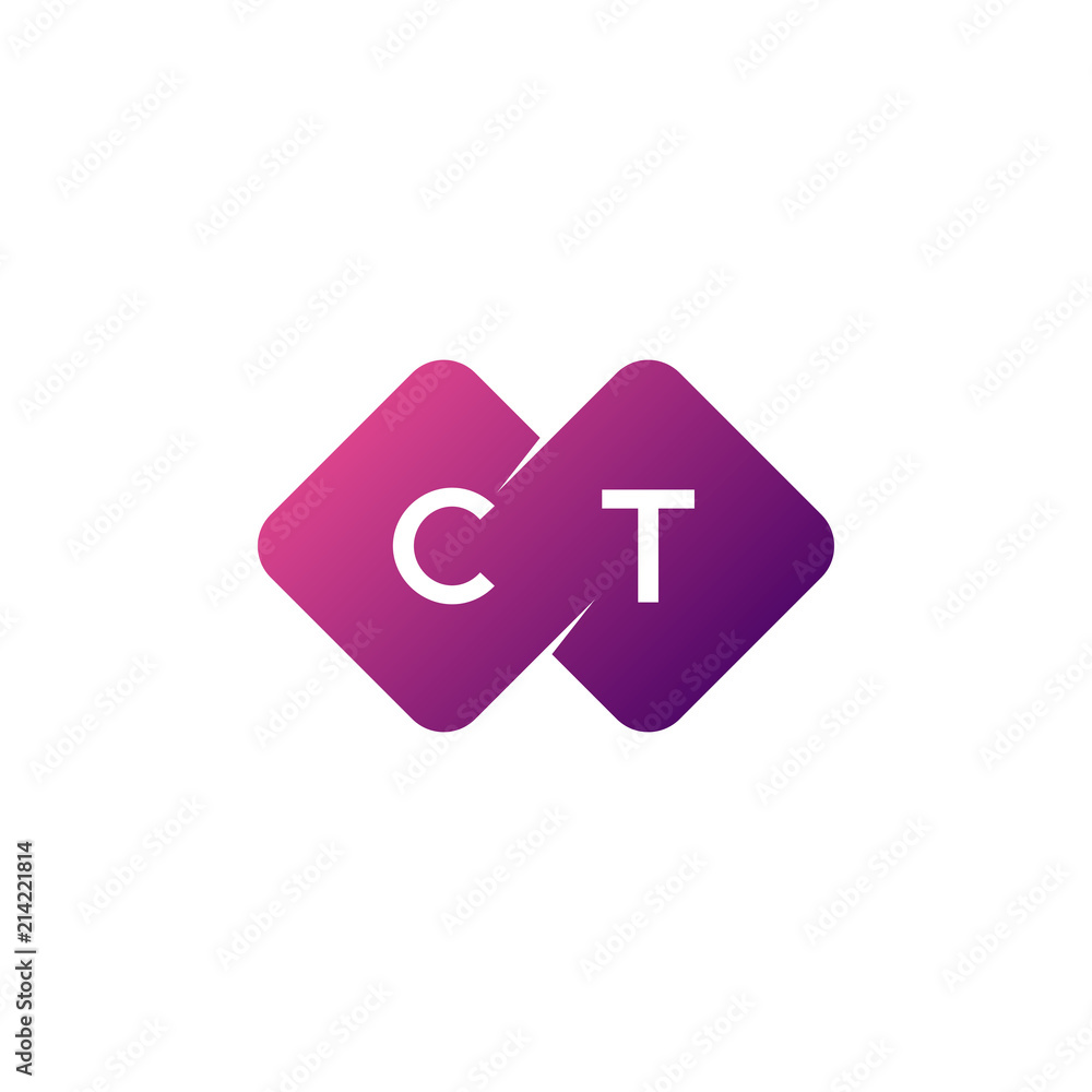two letter ct diamond rounded logo two letter ct diamond rounded logo