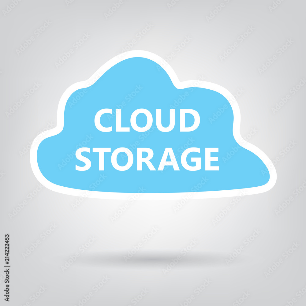 cloud storage concept- vector illustration