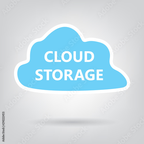 cloud storage concept- vector illustration