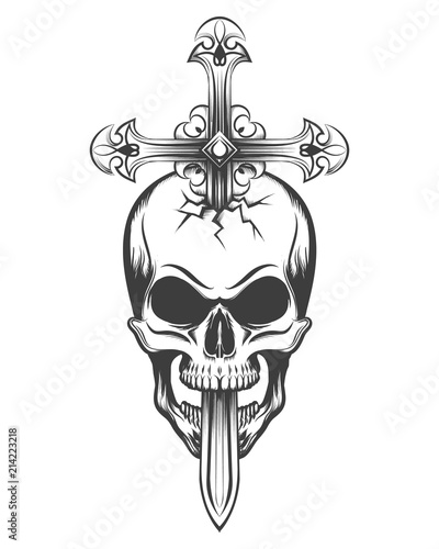 Skull and Cross