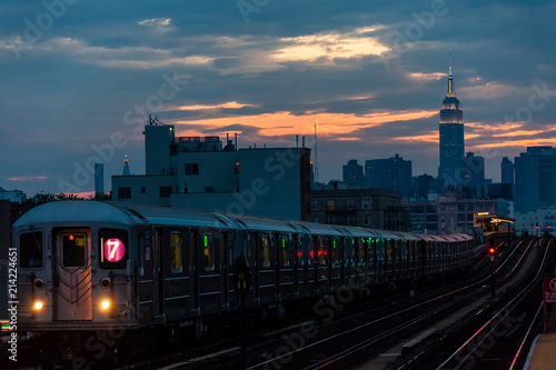 Canvas Print New York Transit Railway
