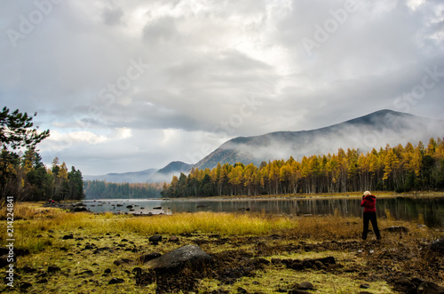 Mountain lake, Russia, Siberia, Buryatiya, Froliha. photo