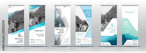Set of templates with a design of vertical banners.