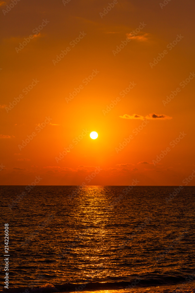 Sunset on the Black Sea in Sochi Sunset on the Black Sea in Sochi