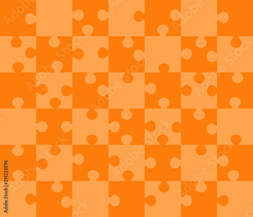 Vektor Puzzle, jedes Puzzle Teil extra
