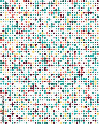 Seamless vector pattern with colorful  dots, background