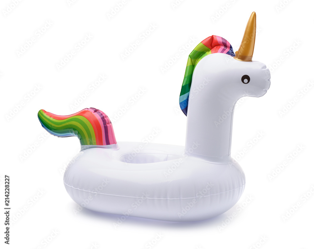 Fototapeta Inflatable pool float unicorn