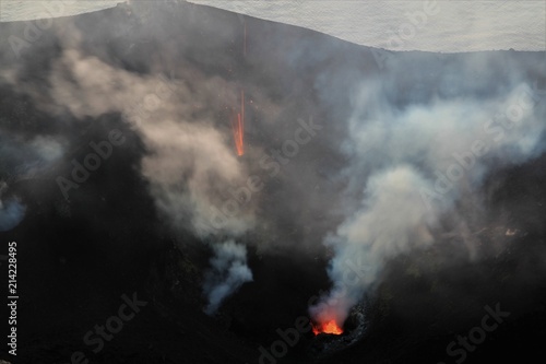 activité volcanique du Stromboli