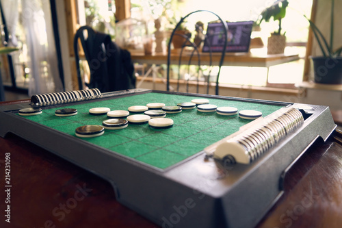 Tableau sur toile Othello Strategy Game Builds on the ability to plan