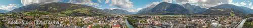 Beautiful aerial panoramic view of Lienz, Austria © jovannig