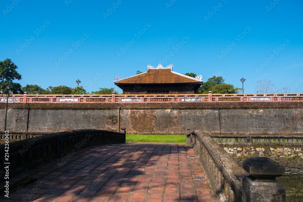 Imperial Royal Palace of Nguyen dynasty in Hue, Vietnam. Hue is one of the most popular destinations in Vietnam. HUE - VIET NAM , DATE 30/4/2018 Imperial Royal Palace of Nguyen dynasty in Hue, Vietnam. Hue is one of the most popular destinations in Vietnam. HUE - VIET NAM , DATE 30/4/2018