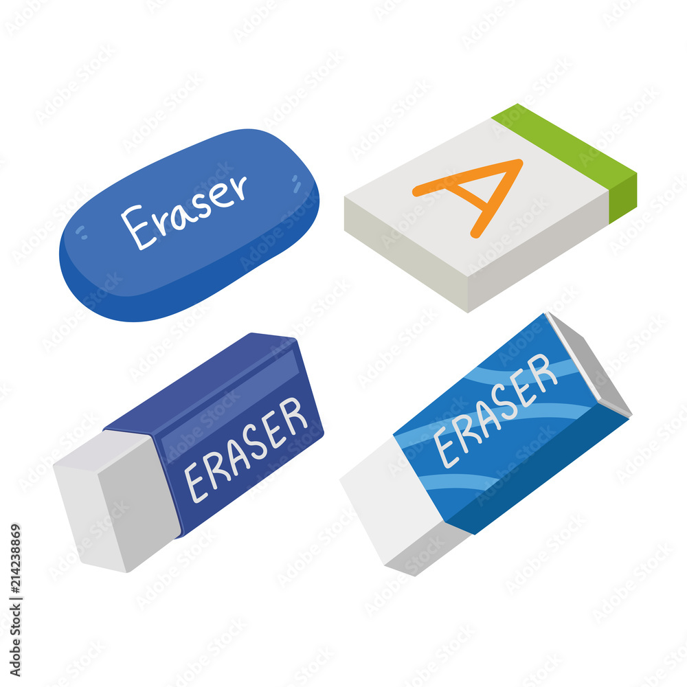 eraser vector collection design eraser vector collection design