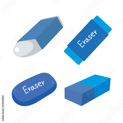 eraser vector collection design