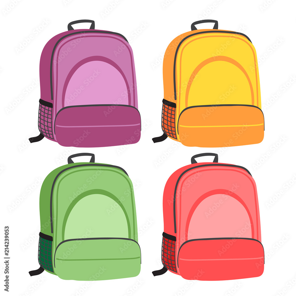 schoolbag vector collection design schoolbag vector collection design