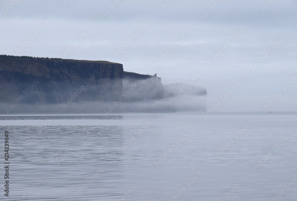 fog along the Bell Island coastline, Newfoundland Canada fog along the Bell Island coastline, Newfoundland Canada