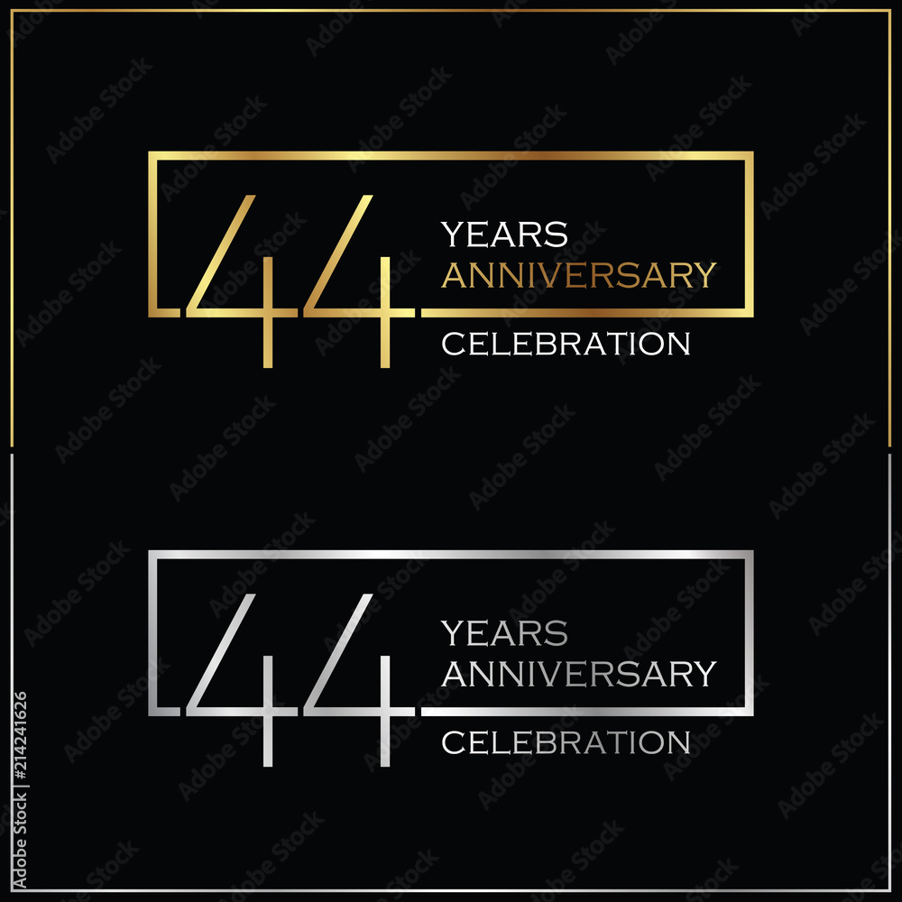 Obraz premium 44th years anniversary celebration background