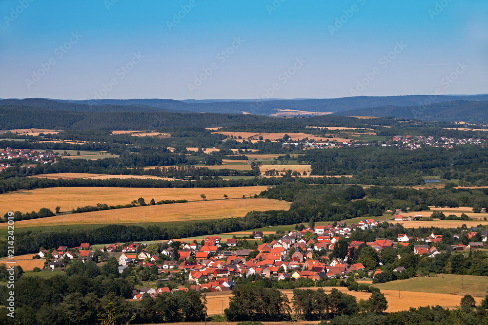 Dorflandschaft Osthessen, Deutschland