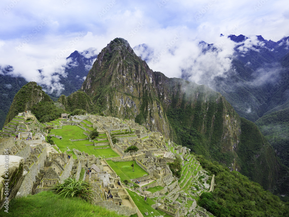 Panoramic Scenery of Machu Picchu Peru