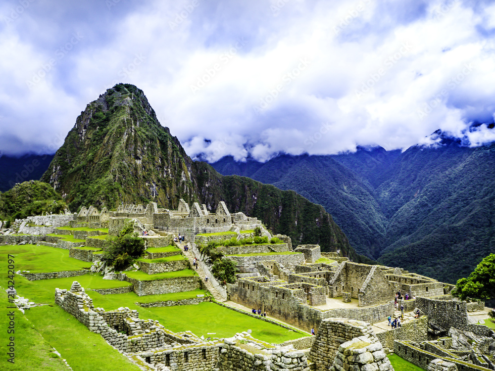 Panoramic Scenery of Machu Picchu Peru