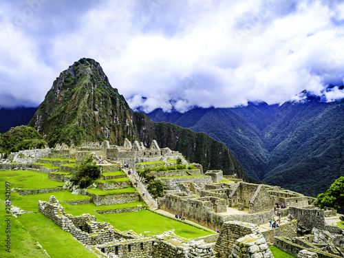 Panoramic Scenery of Machu Picchu Peru