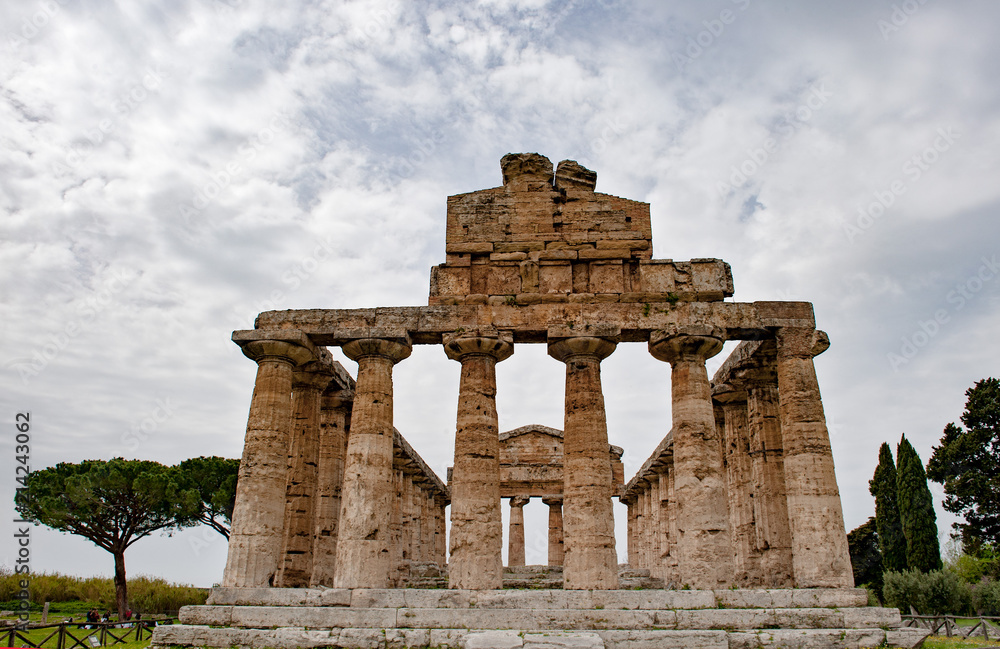 Ceres-Tempel, Archäologische Stätte Paestum, UNESCO, Parco Nazionale di Cilento, Provinz Salerno, Region Campania, Kampanien, Italien