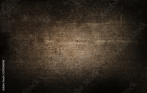 Steampunk vintage frame, banner background, menu, cogs, gears on grunge canvas paper