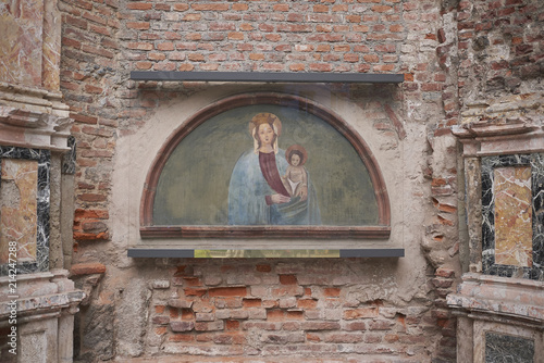 Milan, Italy - July 12, 2018 : View of the Madonna dei Miracoli chapel