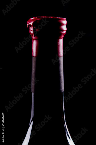 Fotografia Bottiglia di vino con cera lacca