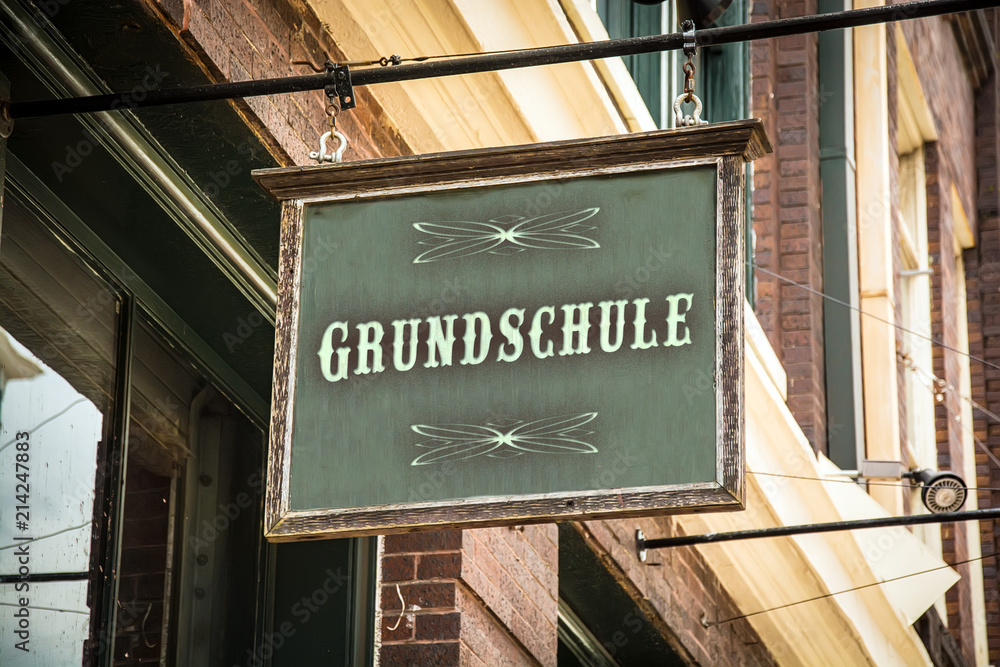 Obraz premium Schild 320 - Grundschule