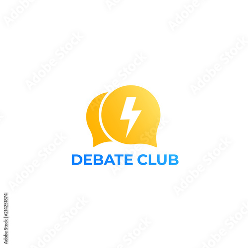 debate club vector logo