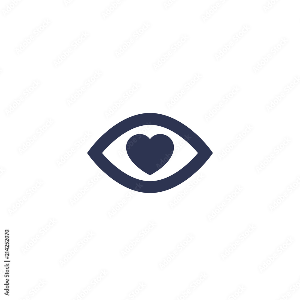 Eye and heart icon