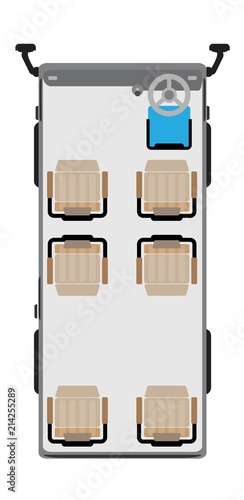 Mini Passenger bus seat map