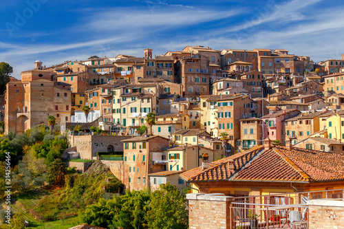 Siena. View of the old city district.