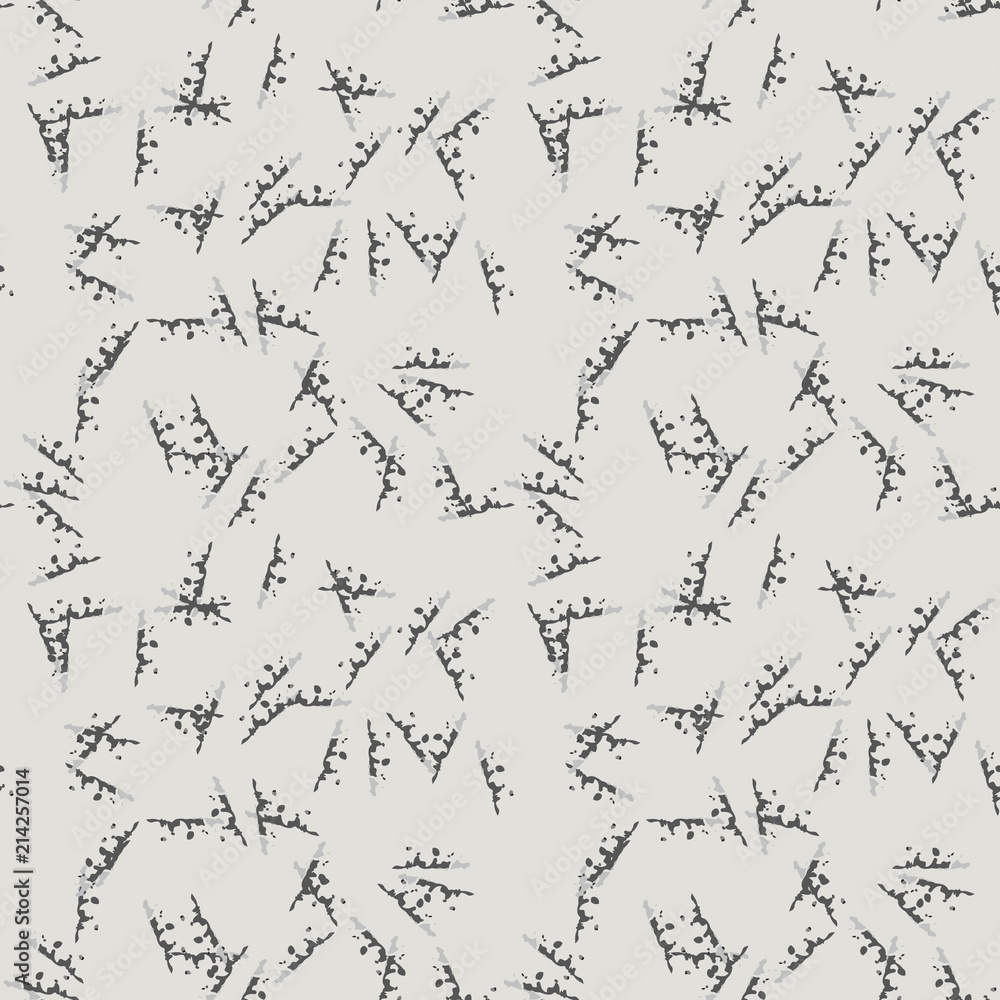 Military camouflage seamless pattern in ivory-white and different shades of grey color Military camouflage seamless pattern in ivory-white and different shades of grey color