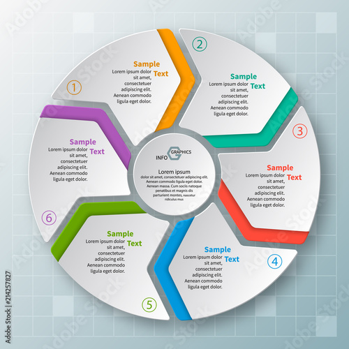 Abstract 3D Paper Infographics