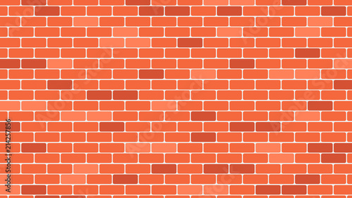 Red or orange brick wall background