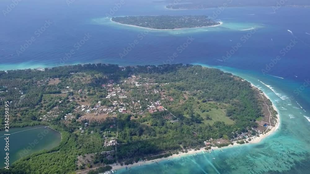 Top view aerial video of beauty nature island landscape Top view aerial video of beauty nature island landscape