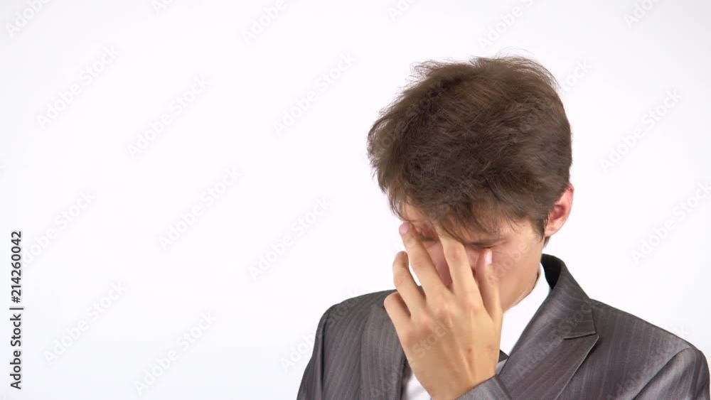Headache, Stressful Work Overload for Businessman. Headache, Stressful Work Overload for Businessman.
