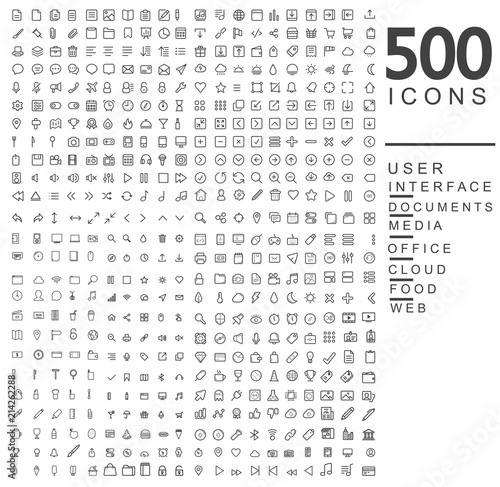 500 Icons Set