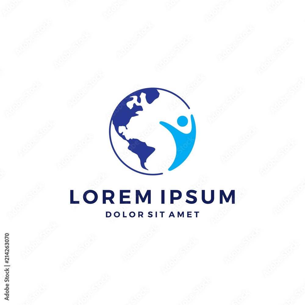 people human world earth global logo people human world earth global logo
