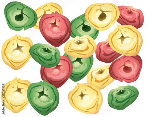 Tricolor Tortellini Pasta