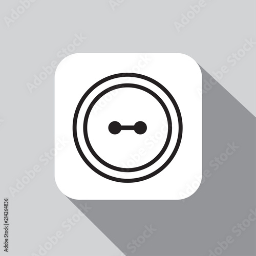 Clothes button set with needle