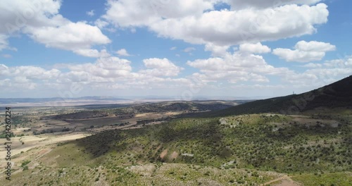 Aerial landscape in Sierra Menera Teruel Spain photo