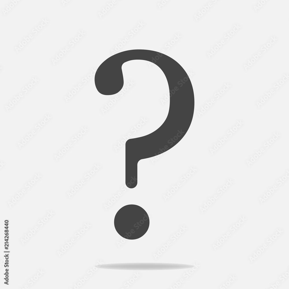 Question mark icon. Flat icon question mark Question mark icon. Flat icon question mark