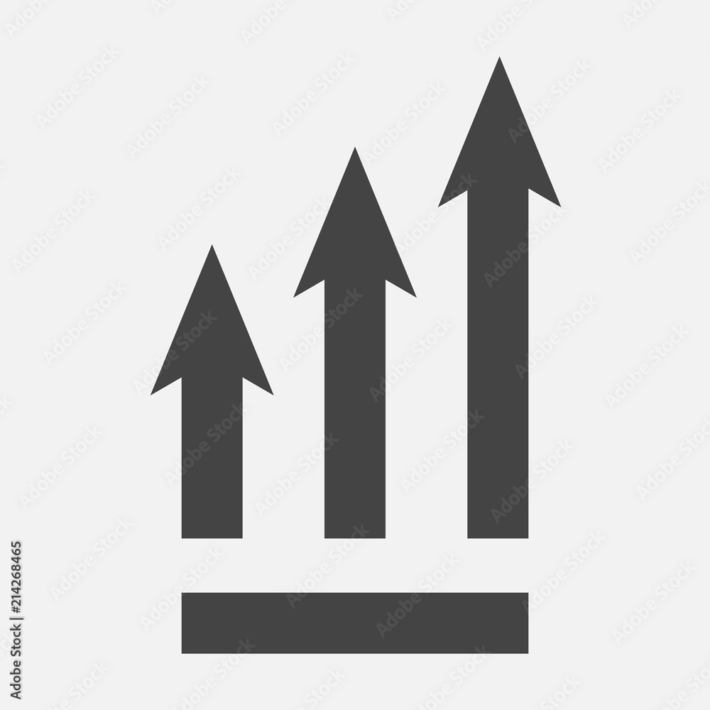custom made wallpaper toronto digitalGrowth graph with arrows in a circle. Vector business icon schedule.