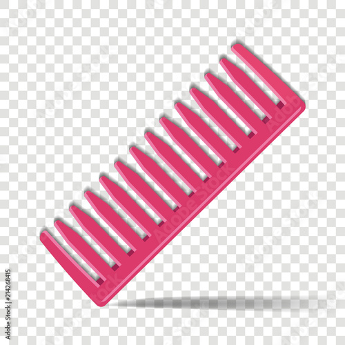 Comb the icon. For combing hair, female and male accessory on a transparent background. Layers grouped for easy editing illustration.  For your design.